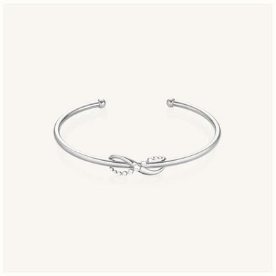 Rosefield Jewellery Infinity White Stone Silver Bangle Watch JBIBS-J1331