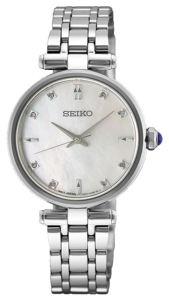 Seiko HGH005P1 Classic Diamond Quartz (29mm) Mother-of-Pearl Watch