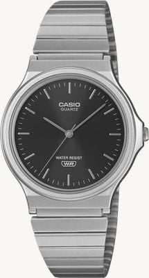 Casio MQ-24 Series Classic (34.9mm) Black Sunray Dial / Stainless Steel Band Watch MQ-24DA-1AEF-EX DISPLAY