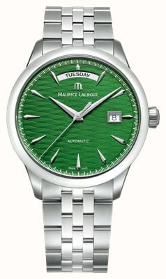 Maurice Lacroix 1975 Legacy Day-Date Limited Edition (40mm) Green Vague du Jura Dial / Stainless Steel Bracelet 756058-SS002-630-1