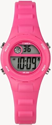 Timex Time Machines® Digital Multifunction (27mm) Pink Digital Dial / Pink Resin Strap TW2W92500