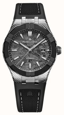 Maurice Lacroix AIKON-IC FROZEN CARBON DAMAS Limited Edition (43mm) Black Frozen Carbon Dial / Black Bi-Rubber Strap Watch AC6008-K1C34-130-3