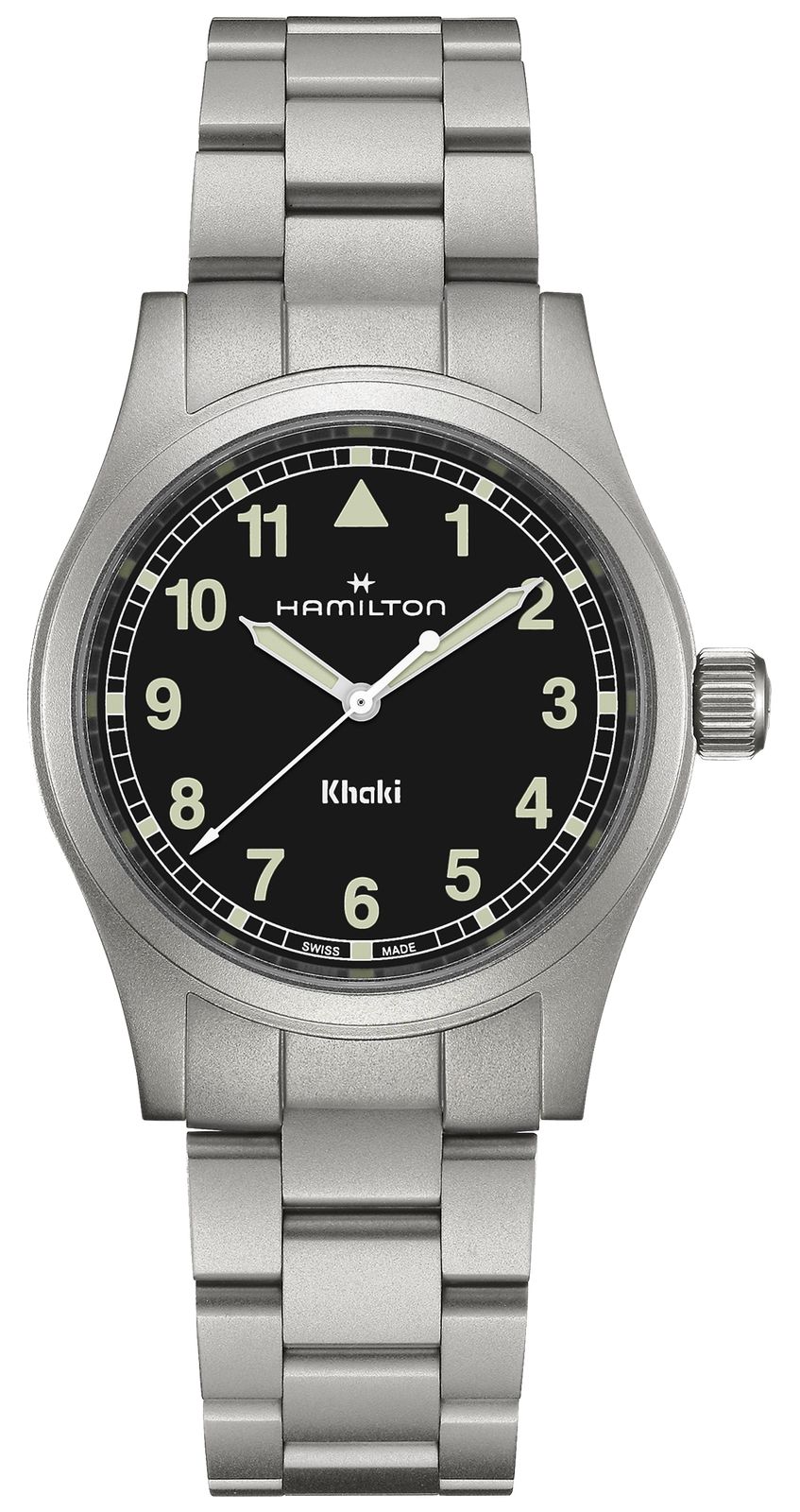 Hamilton H69401130 Khaki Field Quartz (38mm) Black Dial / Watch