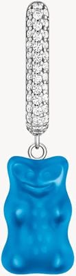 Thomas Sabo x HARIBO Blue Goldbear White Zirconia Set Sterling Silver Hoop Earring - Single Earring ONLY CR727-052-1