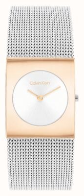 Calvin Klein Women's CK Pulse Sillver Dial / Stainless Steel Mesh Bracelet 25100063