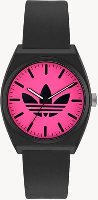 Adidas PROJECT TWO (38mm) Pink Dial / Black Rubber Strap AOST25548