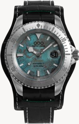 Out Of Order GHOST 4.0 Automatico Limited Edition - 1 of 100 (42mm) OOO Marbled-Rust Dial / Black Leather Strap Watch OOO.001-GH.4
