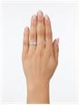 Perfection Diamond 0.76ct Baguette & Round Brilliant Natural Diamond 9ct White Gold Half Eternity Pavé Ring J11305 - alternate view 4