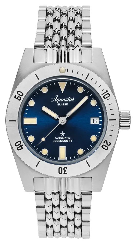 Aquastar M60-STEELBLUE Model 60 Steel Blue Limited Edition ( Watch