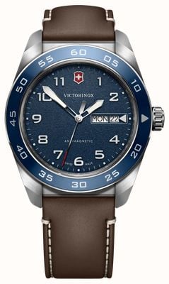 Victorinox Swiss Army Quartz (42mm) Blue Dial / Brown Leather Strap 242040