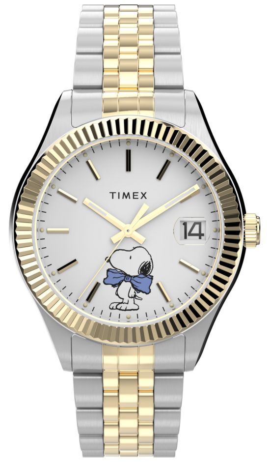 Timex TW2Y11100 Peanuts Timex Legacy (34mm) White Dial / Two Watch