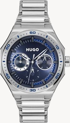 HUGO #GRAIL SPORT Multifunction (44mm) Blue Dial / Stainless Steel Bracelet 1530400