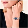 Rosefield Ovale Indigo Silver Mesh Strap With Navy Blue Dial Watch OVNSMS-OV25 - alternate view 4