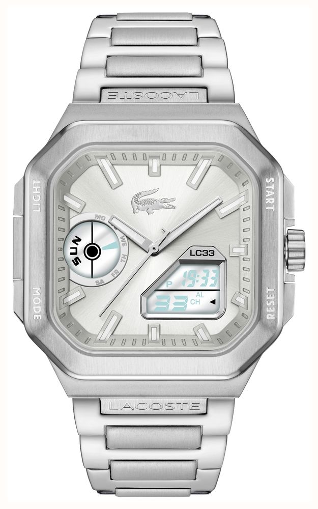 Lacoste Stainless Steel Silver Dial LC33 Square Watch 2011531 - alternate view 2