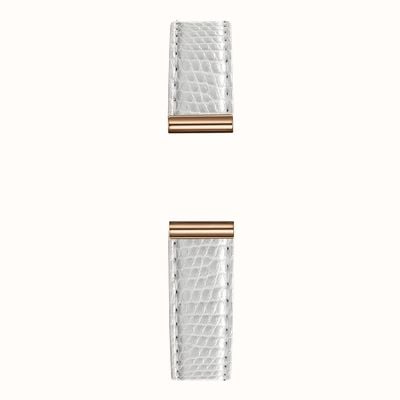 Herbelin Antarès Interchangeable Watch Strap - White Iguana Leather / Rose-Gold - Strap Only BRAC17048PR19