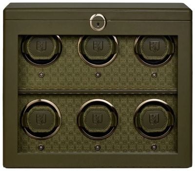 WOLF Wolf Earth 6 Piece Watch Winder in Olive 191641