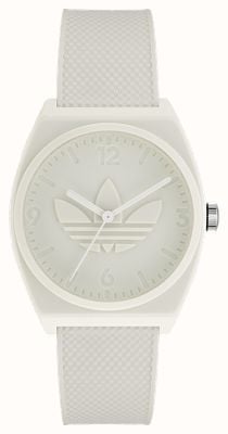 Adidas PROJECT TWO | White dial | White Silicone Strap AOST22035