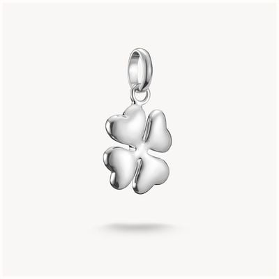 Thomas Sabo 3D Silver Lucky Clover Charm Pendant Connect CC1236-001-21