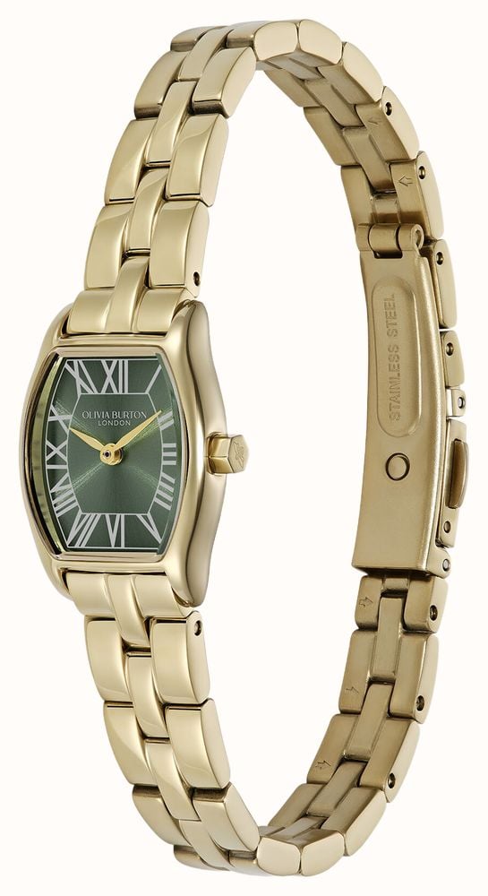 Olivia Burton 18mm Cambridge Forest Green Dial / Gold Bracelet 24000390 - alternate view 2