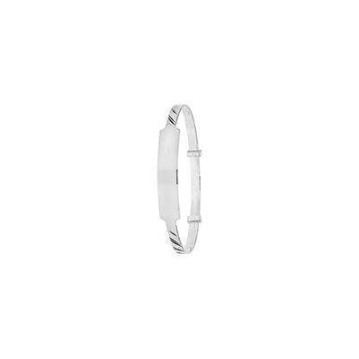 James Moore TH G4363 SILVER BABIES EXPANDABLE BANGLE Jewellery