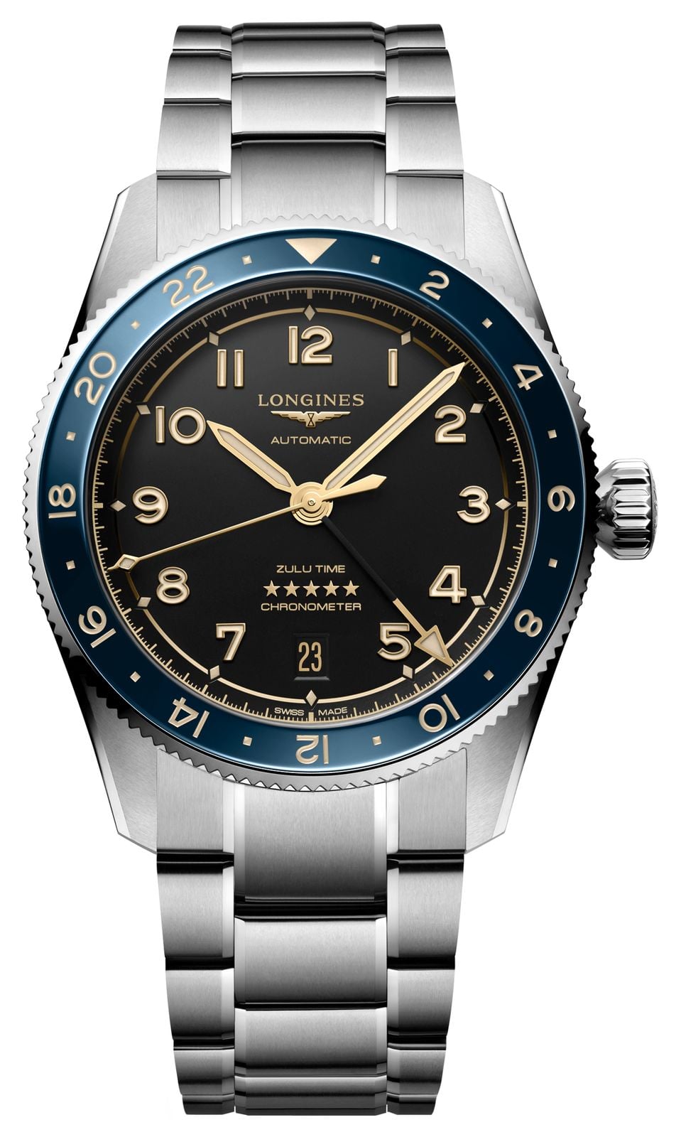 LONGINES L38024606 Spirit Zulu Time GMT Automatic (39mm) Watch