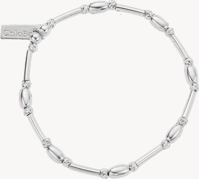ChloBo Tiny Noodle Sparkle Bracelet - 925 Sterling Silver SBGWP26