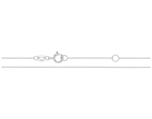 Treasure House CP100/18 Plain Platinum Rollo Chain 18 Jewellery