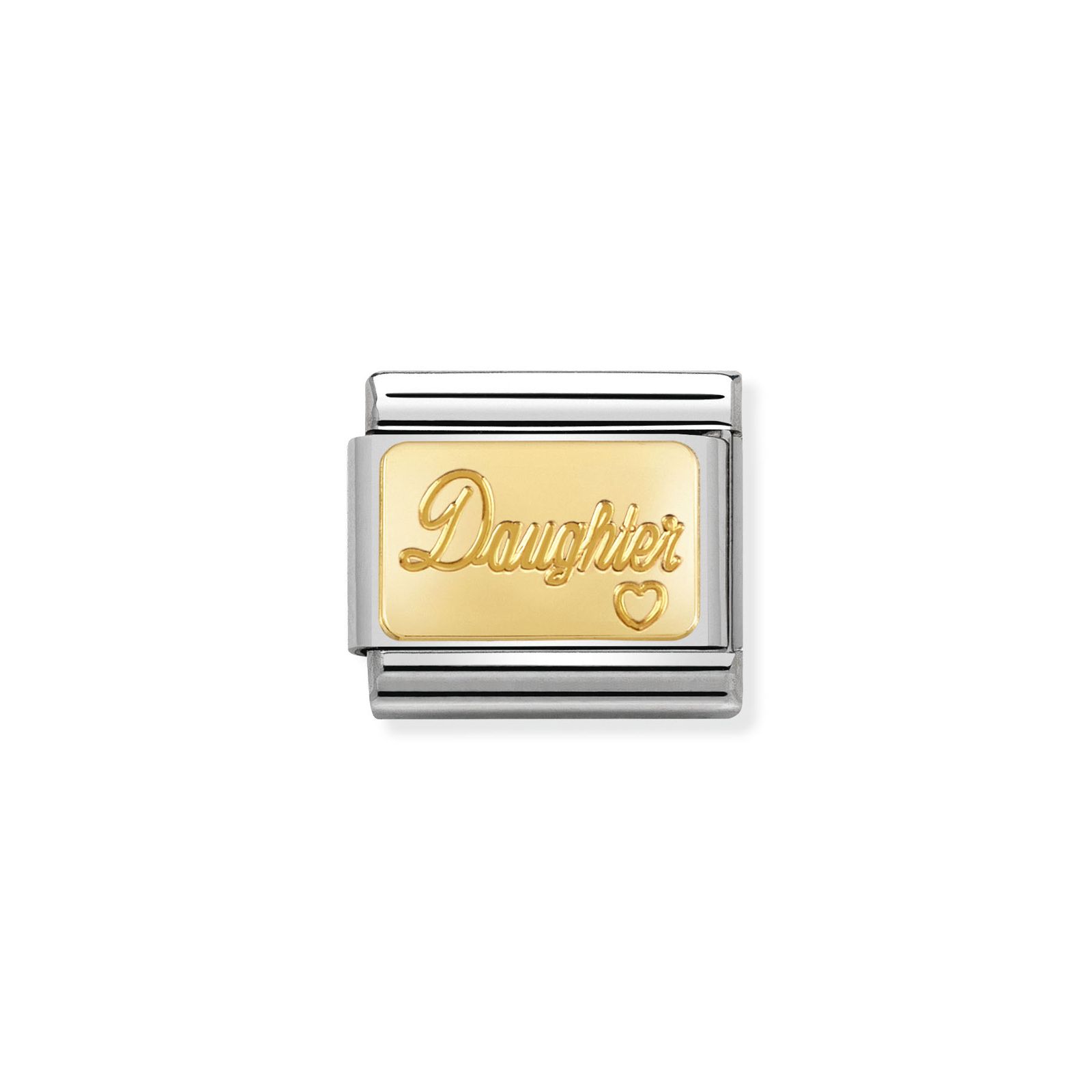 Nomination 030121/25 Classic Daughter 18ct Gold & Steel Jewellery