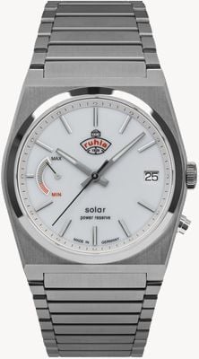 RUHLA Space Control Solar (40mm) White Dial / Stainless Steel Bracelet 4640M1