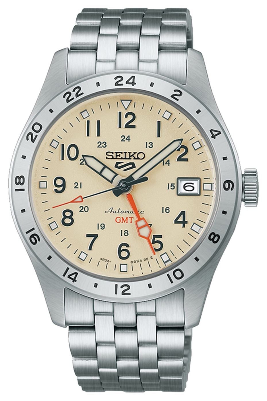 Seiko HDB002K1 5 Sports Field GMT Automatic (39.4mm) Desert Watch