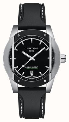 Certina DS Cascadeur Limited Edition (41.5mm) Black Dial / Black Rubber Strap C0464102705110