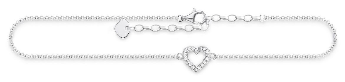 Thomas Sabo AK0007-051-14-L27V Heart Anklet 925 Sterling Jewellery