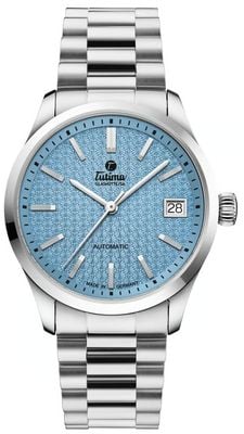 Tutima Glashütte Sky Automatic (34mm) Ice Blue Dial / Stainless Steel Bracelet 6705-06