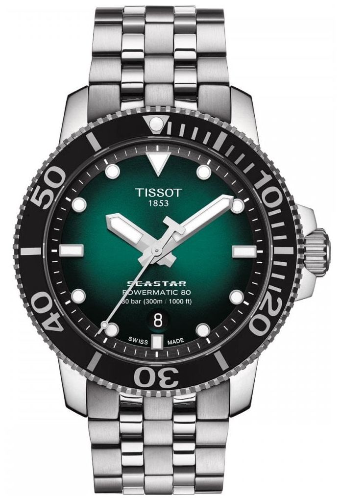 Tissot T1204071109101 Seastar 1000 | Powermatic 80 | Green Watch