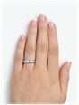 James Moore & Co 1.50ct Natural Diamond Princess Cut 18k White Gold Half Eternity Ring JM5451 - alternate view 4