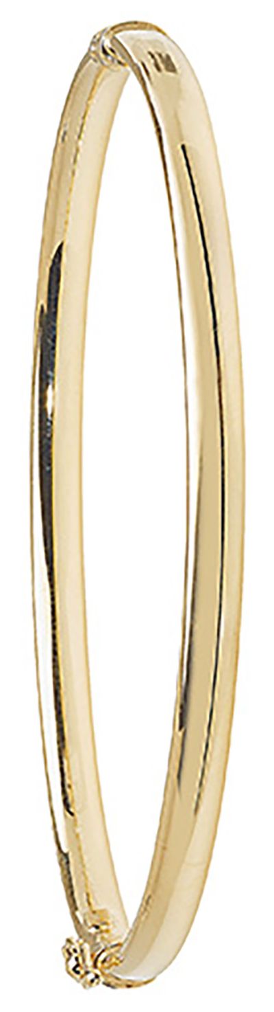 Treasure House BN084 Women's 9ct Yellow Gold Hinged Bangle Jewellery