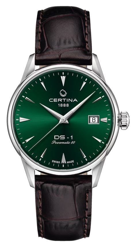 Certina C0292071609100 DS-1 Automatic (38mm) Green Sunray Watch