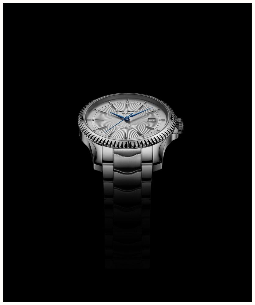 Emile Chouriet Ailes du Temps - Soleos Automatic (40mm) White Dial / Stainless Steel Bracelet 08.1155.G.6.6.28.6 - alternate view 7