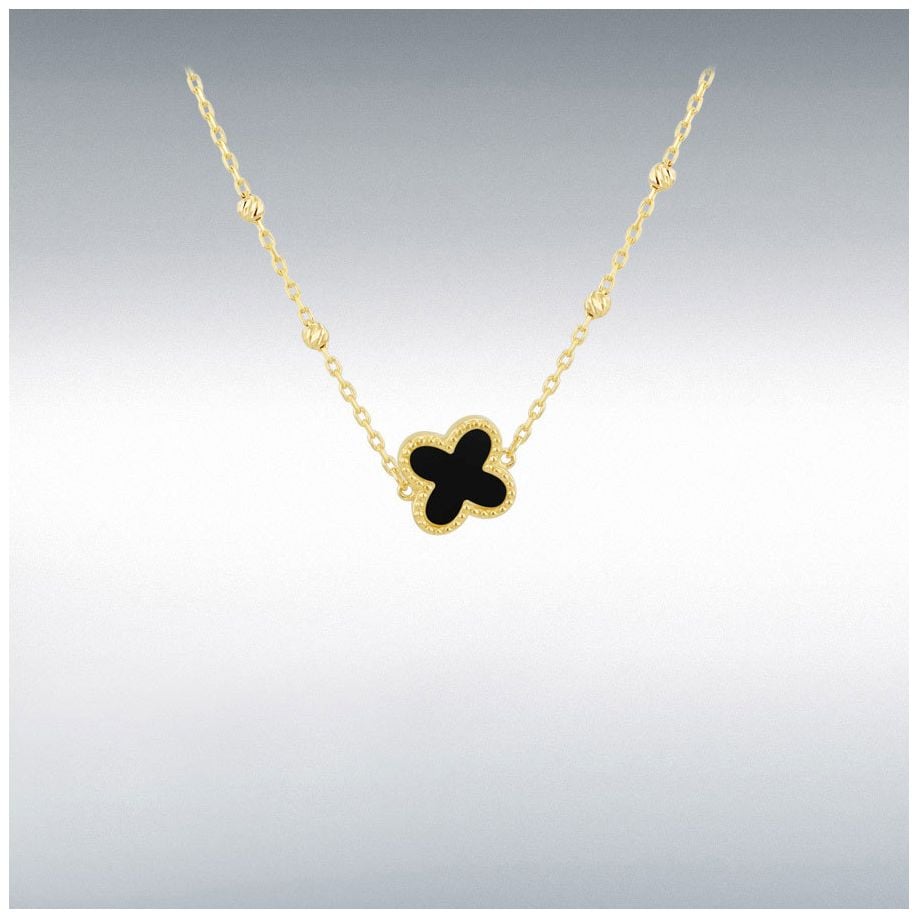 James Moore & Co 1.19.2250 9ct Yellow Gold 9.5mm Black Onyx Jewellery