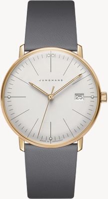Junghans Max Bill Damen Quartz | Grey Strap Sapphire Crystal 47/7853.02