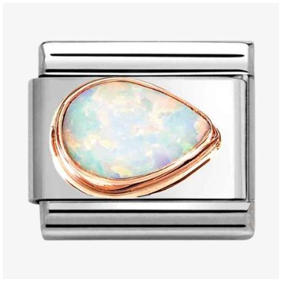 Nomination 430514/07 Classic White Opal Rose Gold & Steel Jewellery