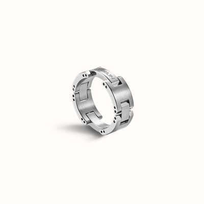 Herbelin Cap Camarat Ring - Brushed And Polished Stainless Steel (Size 58) RCC8AB 58
