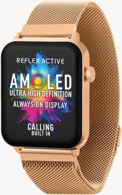 Reflex Active Series 30 Amoled Smart Watch (36mm) Rose Gold-Tone Stainless Steel Mesh Bracelet RA30-4086
