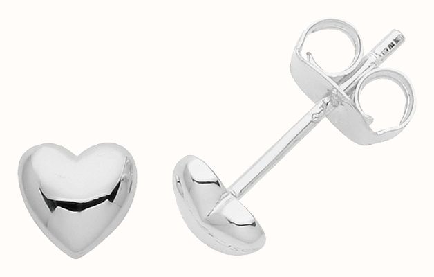 James Moore TH Sterling Silver Heart Stud Earrings G51272