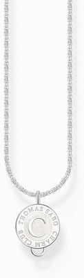 Thomas Sabo Charm Carrier Necklace With Shimmering White Enamel Pendant X2091-007-21-L45V