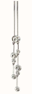 James Moore Clarity 18ct W/g 0.50ct Total Boodle Style Pend CP300094
