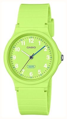 Casio LQ Series (31.5mm) Green Dial / Green Bio-Based Resin Strap LQ-24B-3BEF