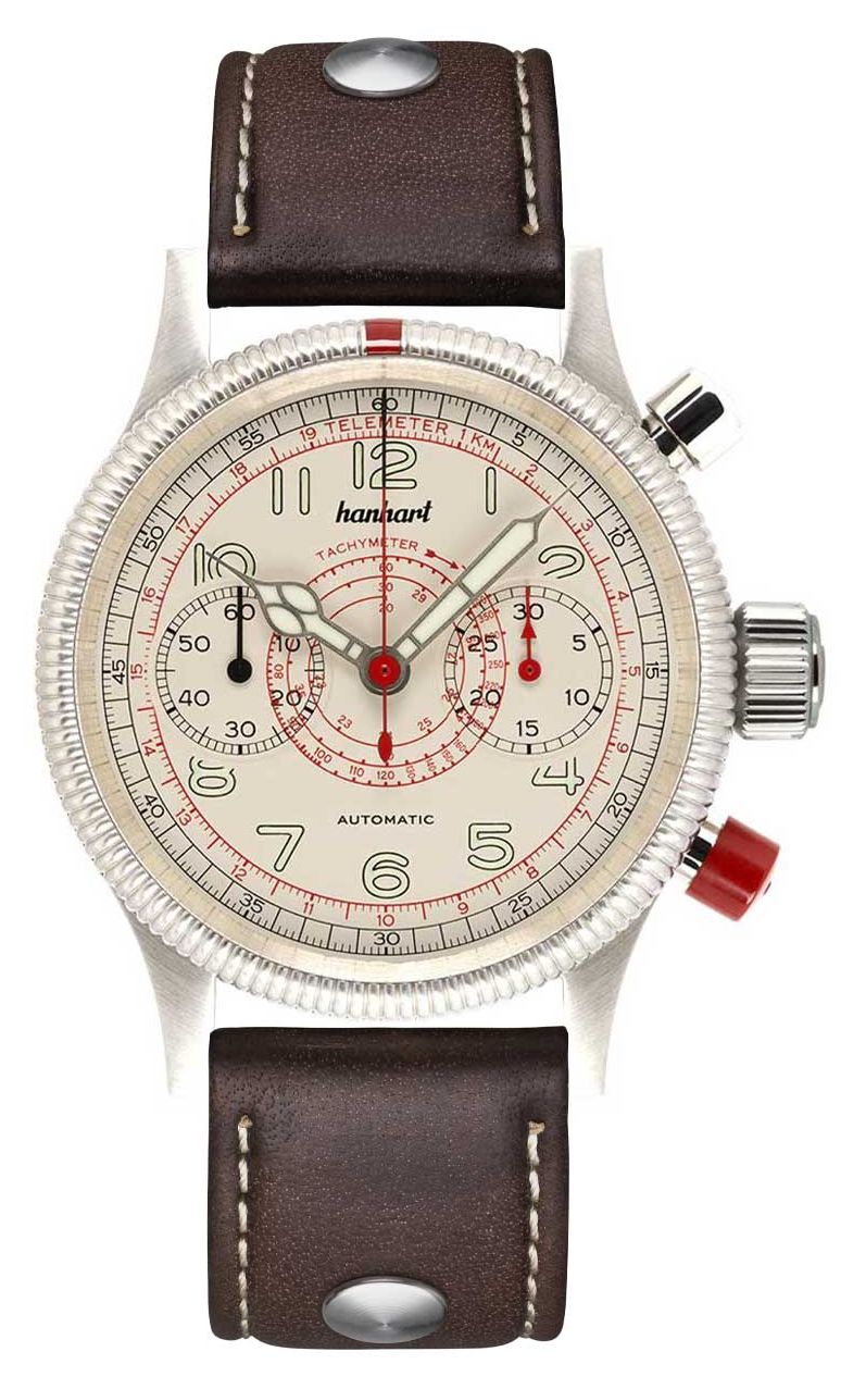Hanhart 712.200-0110 PIONEER TachyTele Automatic (40mm) Watch