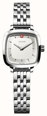 Wenger Vintage Classic Quartz (27mm) Silver Sandblasted Dial / Stainless Steel Bracelet 01.1911.101