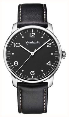 Hanhart PIONEER Silva (38.5mm) Black Dial / Black Leather Strap - M 782.210-8010
